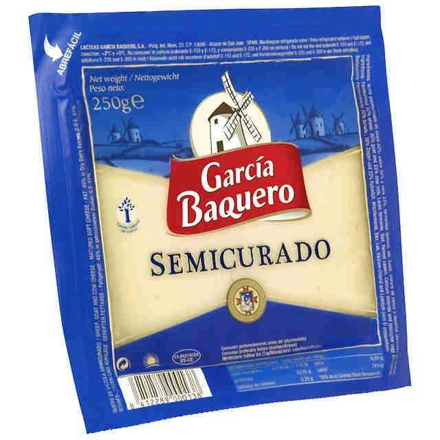 QUESO G. BAQUERO 250 G. SEMI CU�A