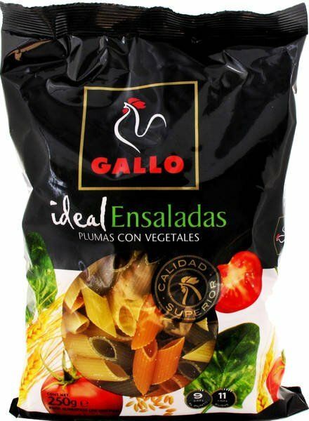 PLUMAS GALLO 250 GRS. CON VEGETALES