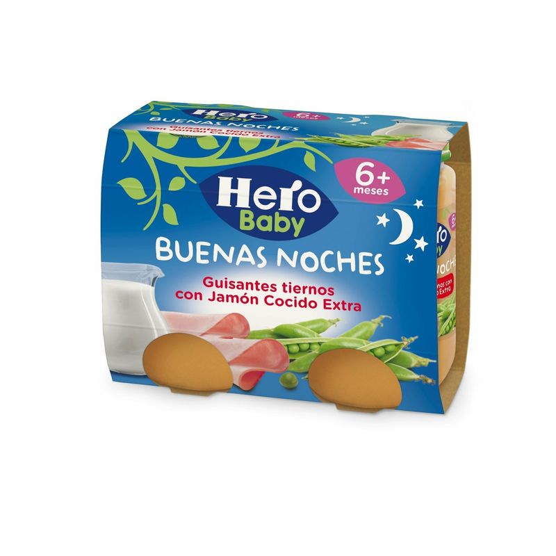 HERO BABY B/N 2X190 GUISANTES JAMON