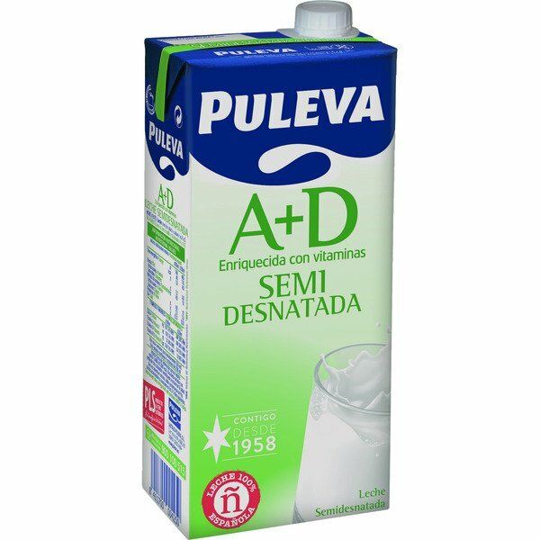 LECHE PULEVA BRIK 1 L. SEMIDESNAT.