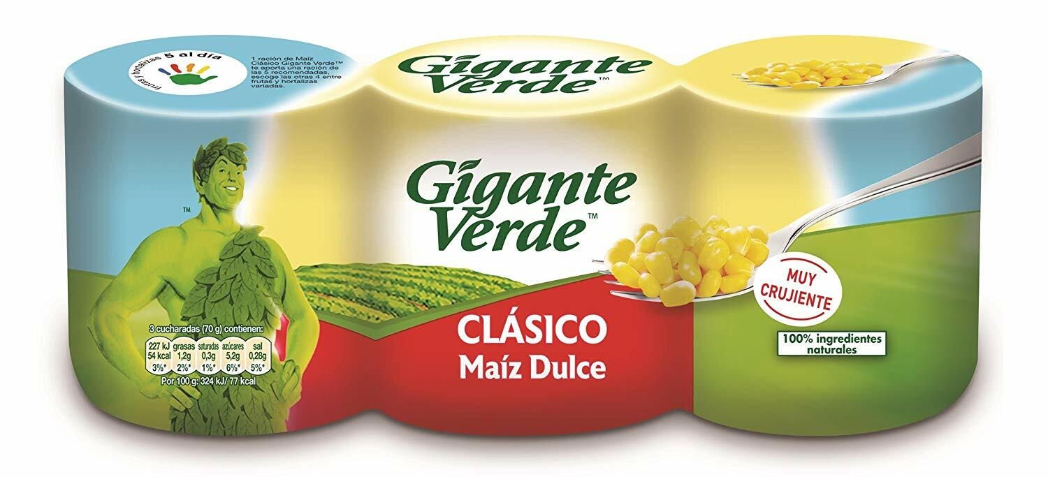 MAIZ DULCE GIGANTE VERDE LATA 160 G
