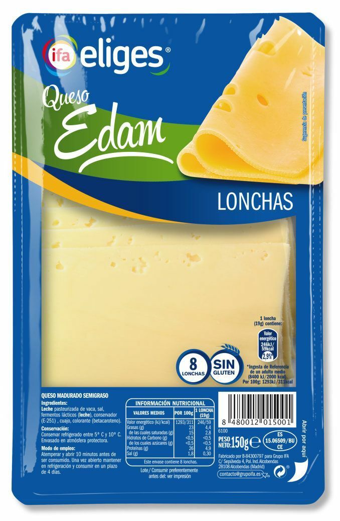 LONCH. IFA-ELIGES 150 QUESO EDAM