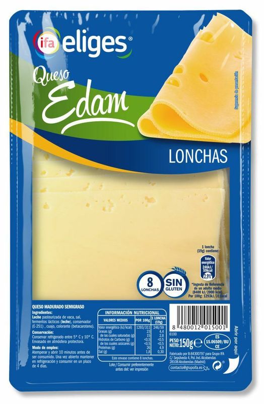 LONCH. IFA-ELIGES 150 QUESO EDAM