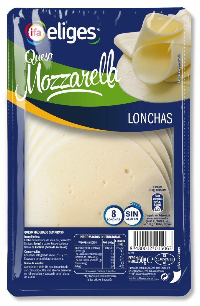 LONCH. IFA-ELIGES 150 QUESO MOZZARE