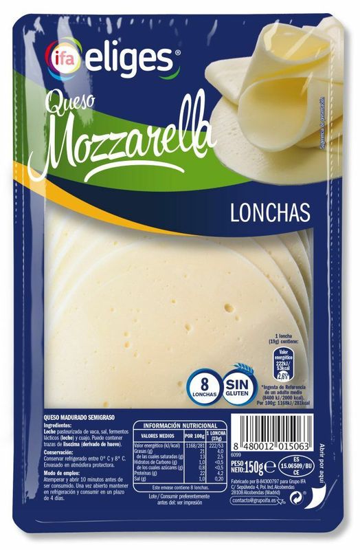 LONCH. IFA-ELIGES 150 QUESO MOZZARE