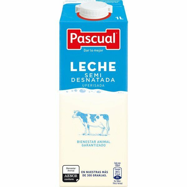 LECHE PASCUAL BRIK 1 LT. SEMIDESNAT