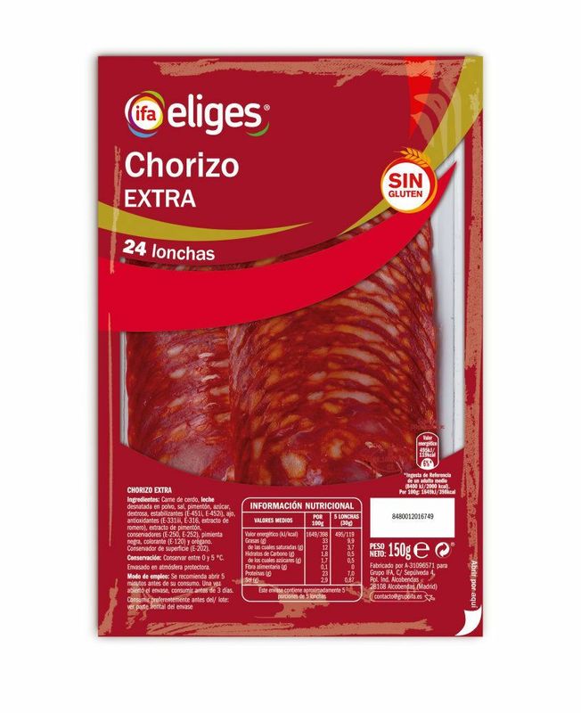 LONCH. IFA-ELIGES 150 CHORIZO EXTRA