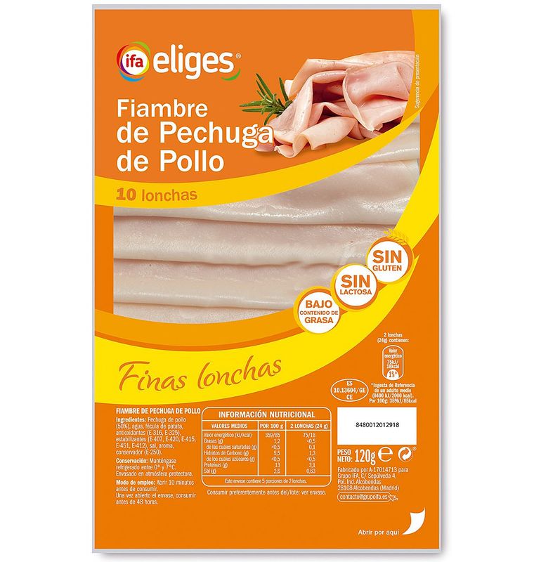 LONCH. IFA-ELIGES 120 FINA P.POLLO