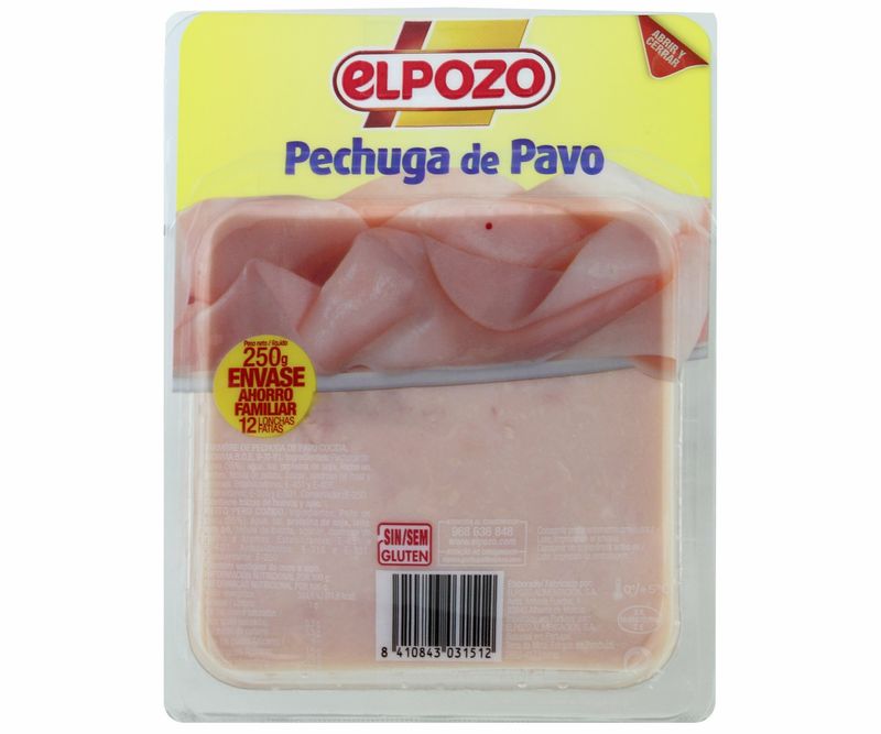 LONCH. EL POZO 200 PECHUGA PAVO