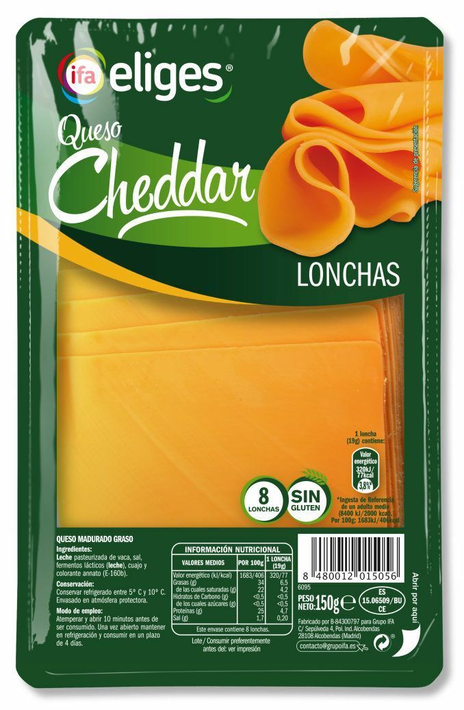 LONCH. IFA-ELIGES 150 QUESO CHEDDAR