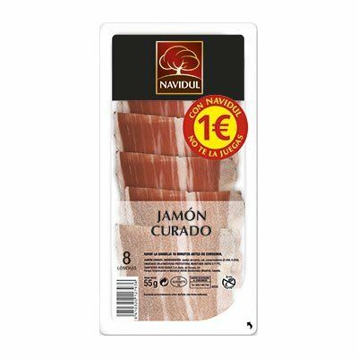 LONCHAS NAVIDUL 50 GR. JAMON CURADO