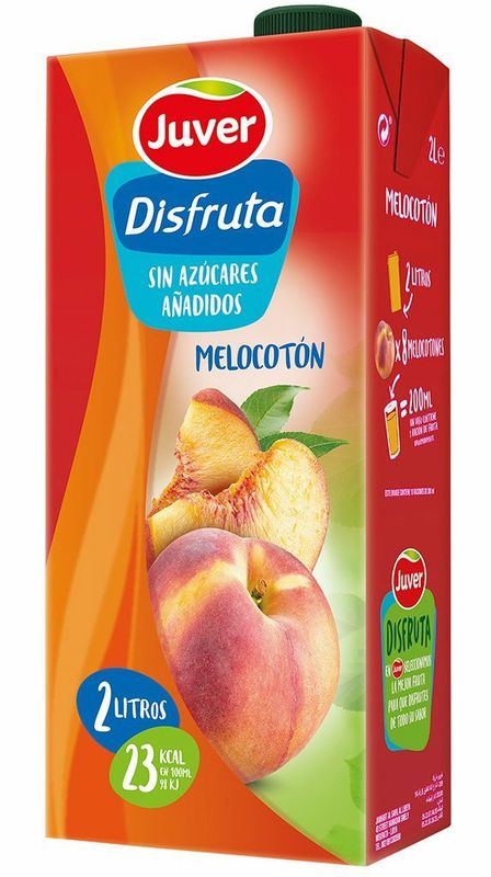 DISFRUTA JUVER BRIK 2 LT. MELOCOTON