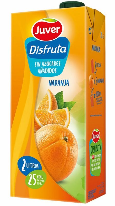 DISFRUTA JUVER BRIK 2 LT. NARANJA