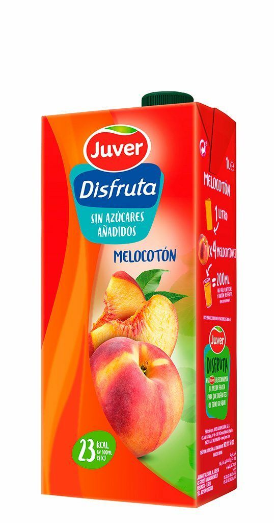 DISFRUTA JUVER BRIK 1 LT. MELOCOTON