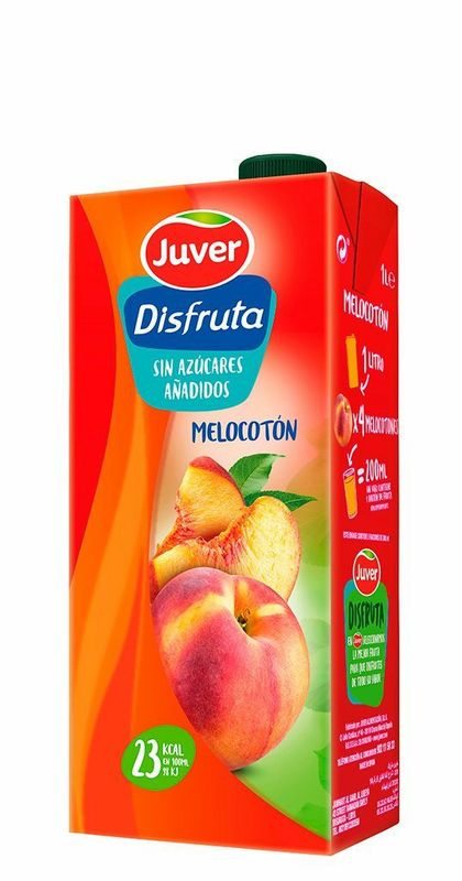 DISFRUTA JUVER BRIK 1 LT. MELOCOTON