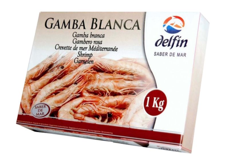 GAMBA DELFIN GRIEGA 1KG 100/120 CRU