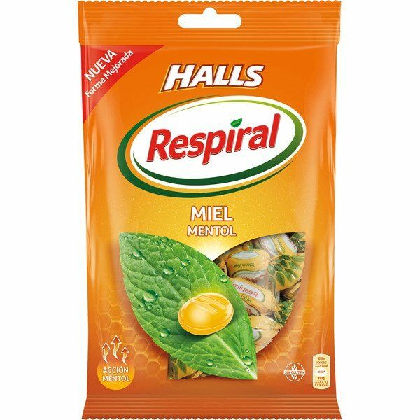 CARAMELO RESPIRAL 150 GR. MIEL MENT