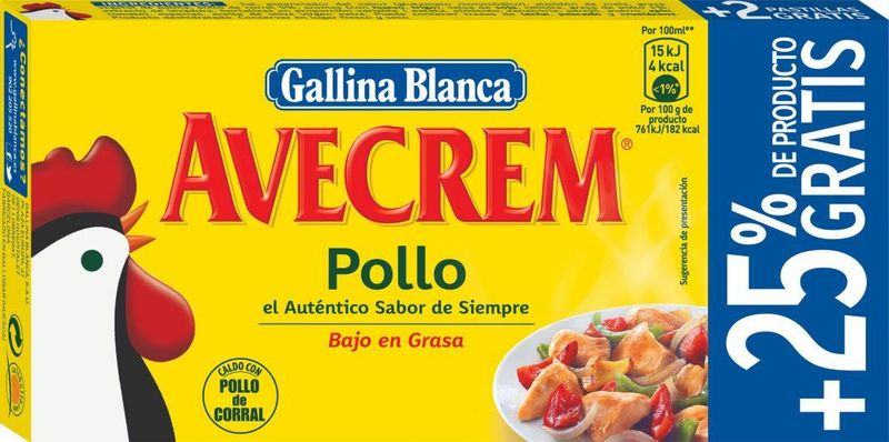 CALDO AVECREM POLLO 8+2 PASTILLAS