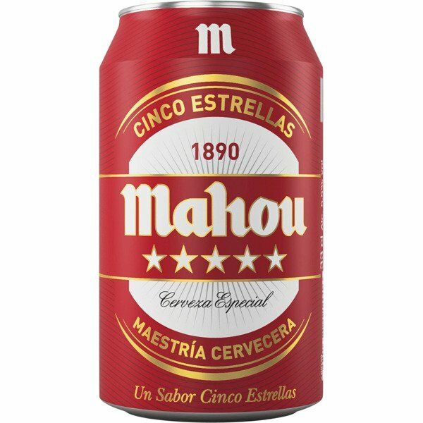 CERVEZA MAHOU 5 ESTRELLA L/33 CL.