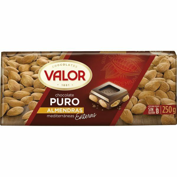 CHOCOLATE VALOR 250 GR. PURO ALMEND