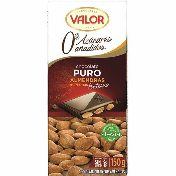 CHOCOLATE VALOR 150 GR. PURO ALMEND