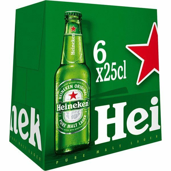 CERVEZA HEINEKEN P/6X25 CL.