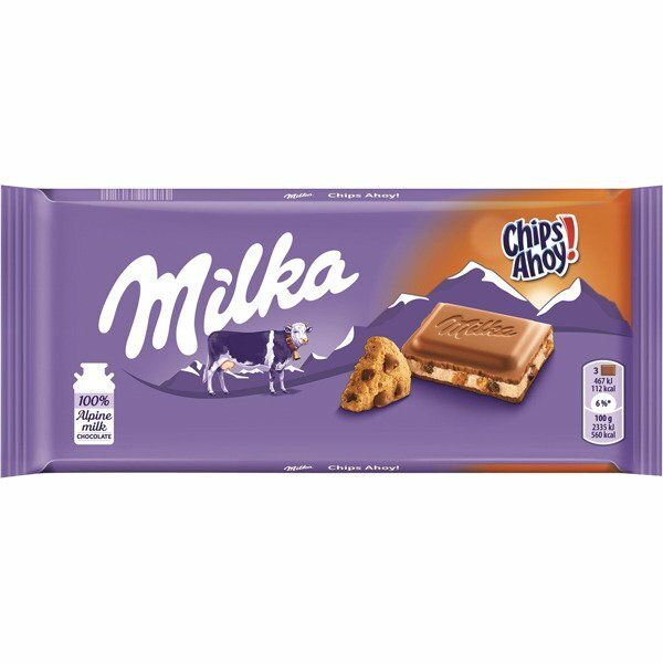 CHTE. MILKA 100 GR. CHIPS AHOY