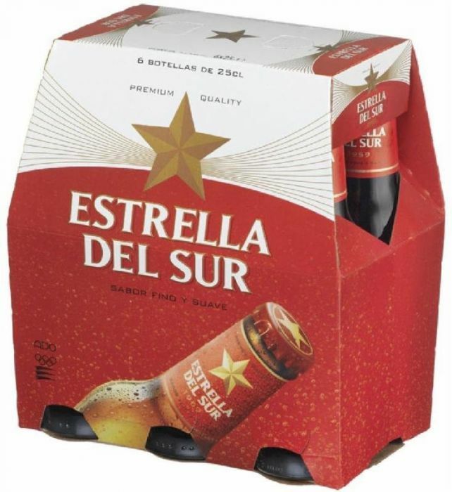 CERVEZA ESTRELLA SUR 6X25 CL.