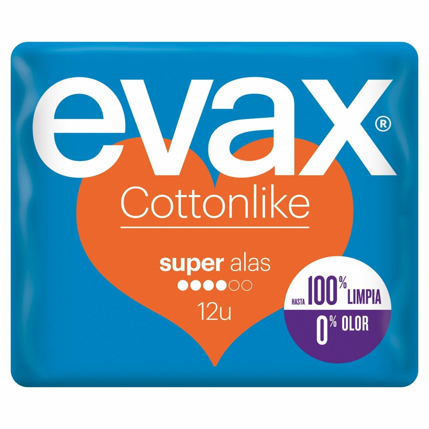 COMPRESAS EVAX COTTONLIKE 12 U. ALA