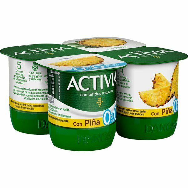 ACTIVIA DANONE P/4X125 0% C/PI�A