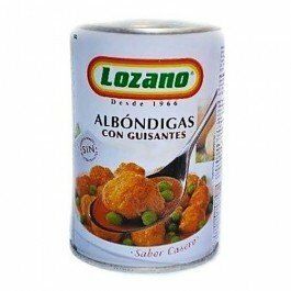 ALBONDIGAS LOZANO 425 GR. GUISANTES
