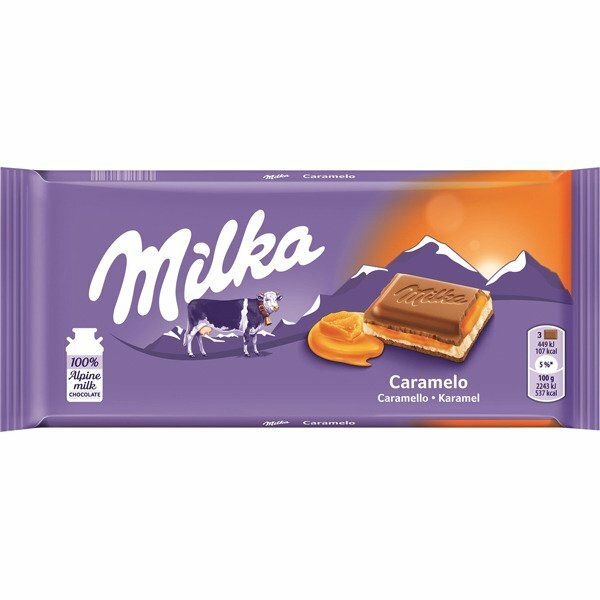 CHTE. MILKA 100 GR. CARAMELO