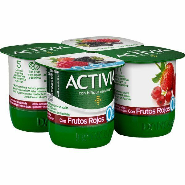 ACTIVIA DANONE P/4X125 0% C/FR.ROJO