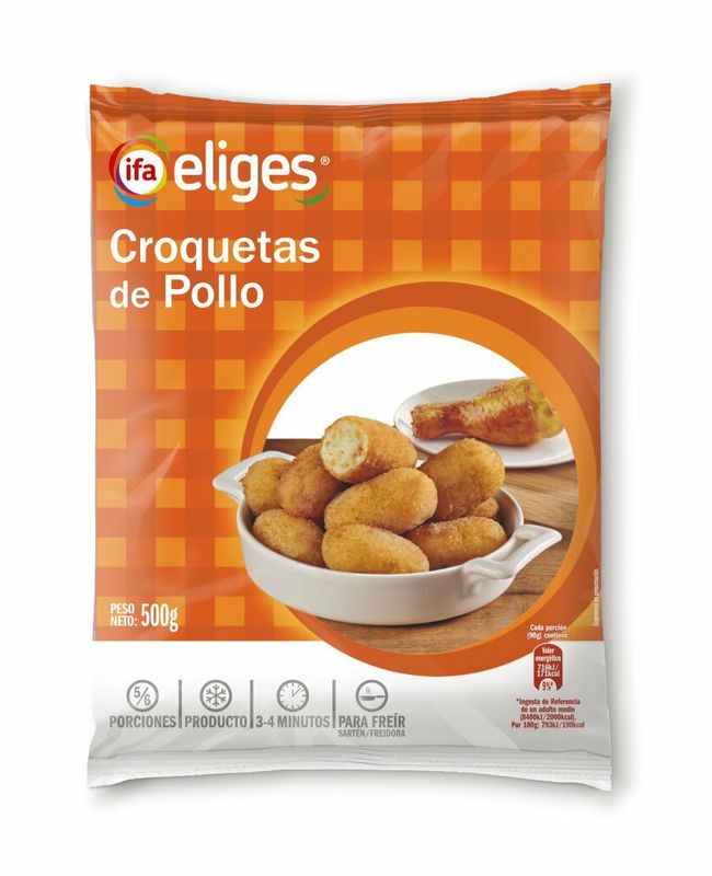 CROQUETAS IFA-ELIGES B/500 GR.POLLO