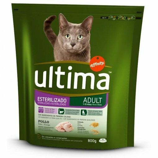 ALIM. CAT ULTIMA ESTERILIZADOS 800