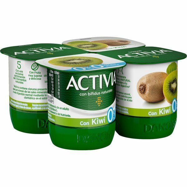 ACTIVIA DANONE P/4X125 0% C/KIWI