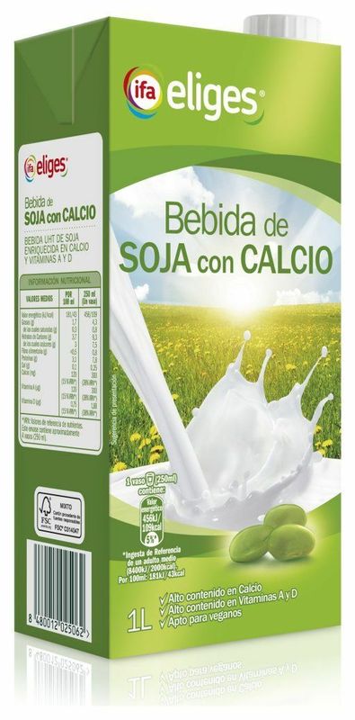 BEBIDA SOJA IFA-ELIGES 1 LT. C/CALC