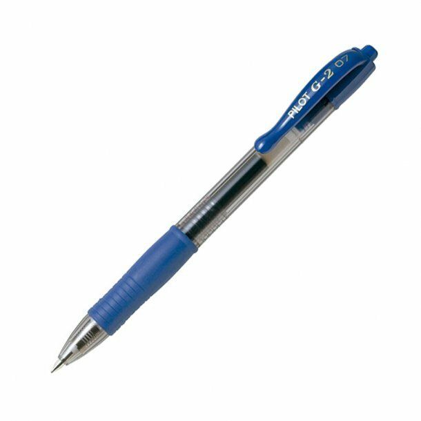 BOLIGRAFO PILOT G-2 AZUL TINTA GEL -RETRACTIL -SUJECION DE CAUCHO