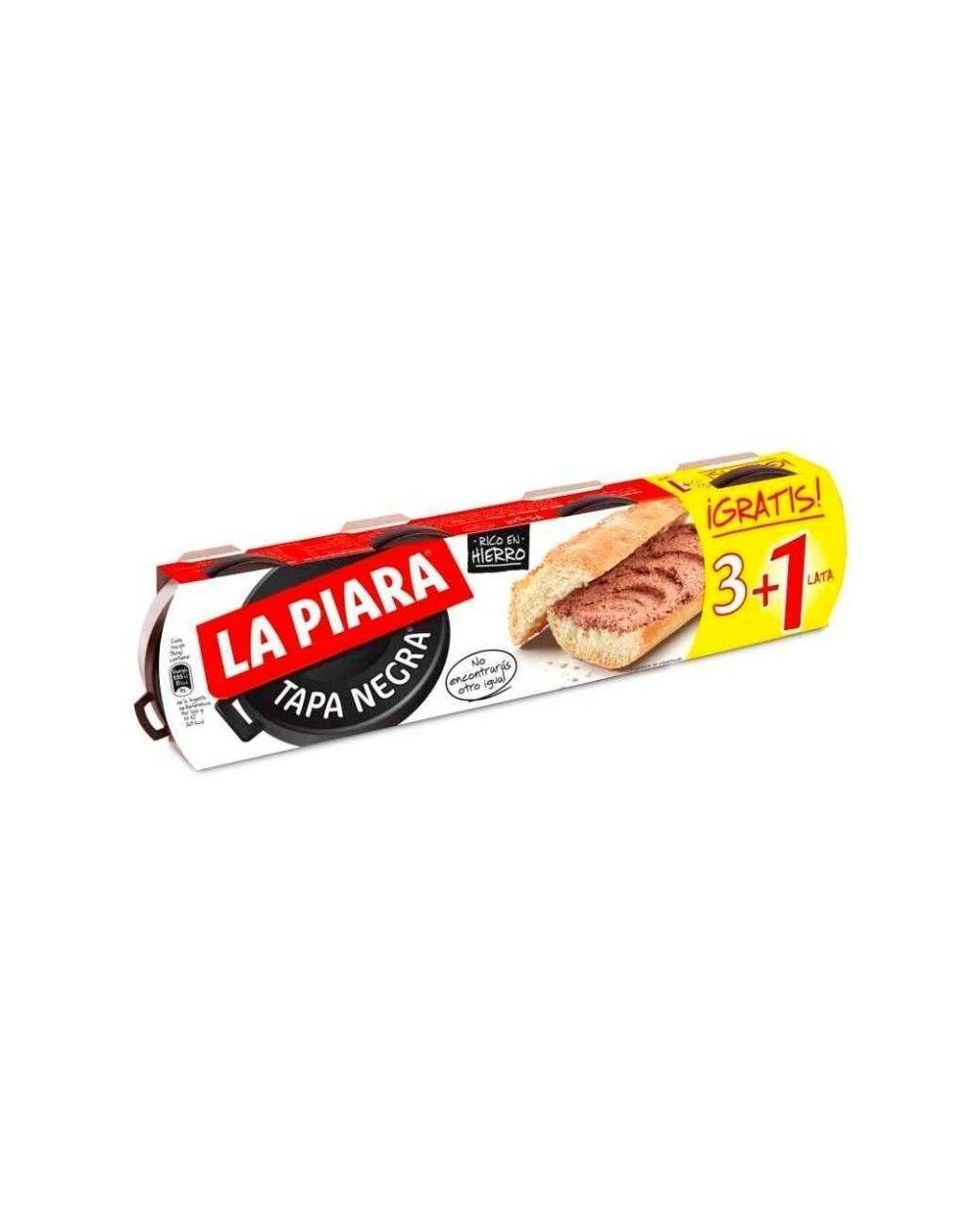 PATE LA PIARA 3X75 FOIE + 1 GRATIS