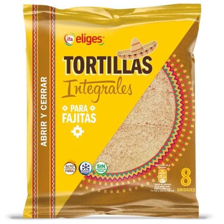 TORTILLA INTEG.IFA-ELIGES 320 GR.8U