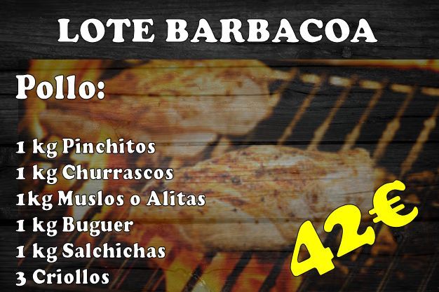LOTE BARBACOA POLLO