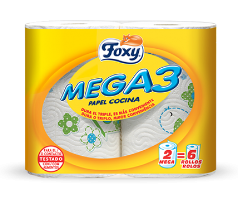 PAPEL COCINA FOXY MEGA 2 R.