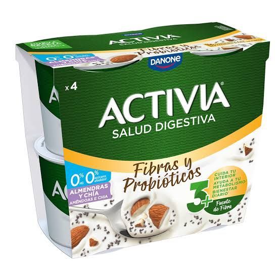 ACTIVIA DANONE 0% 240 CHIA ALMENDRA