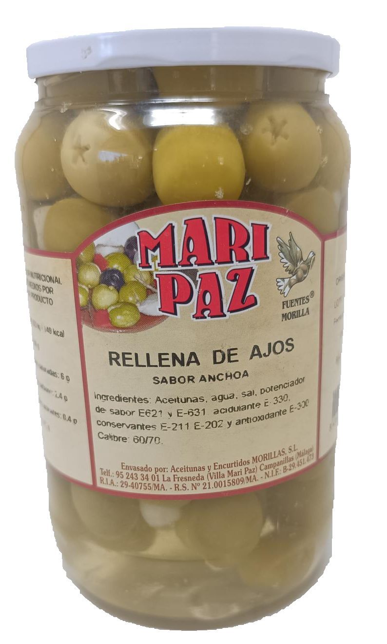 ACEITUNA RELLENA AJOS MARIPAZ 375