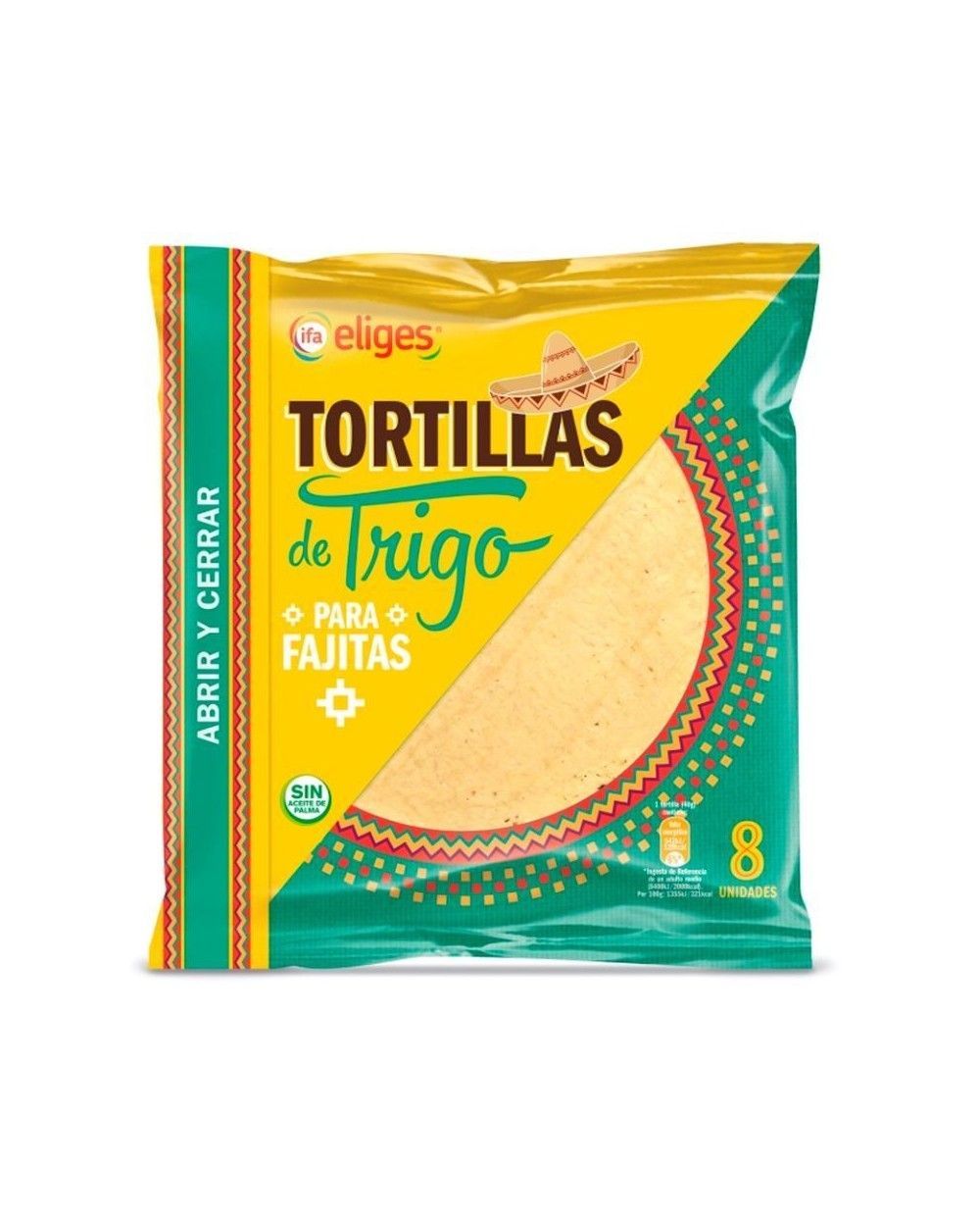 TORTILLA TRIGO IFA-ELIGES 320 GR.8U
