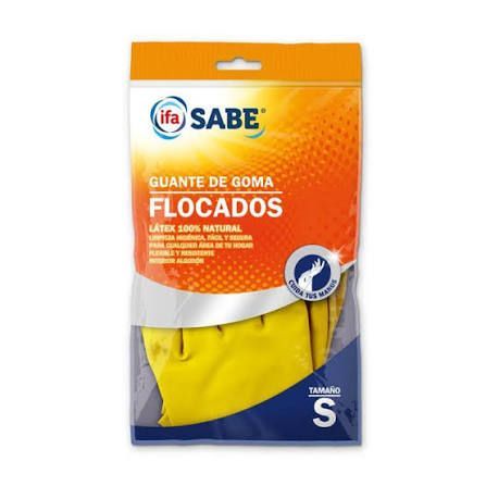 GUANTE GOMA IFA-SABE FLOCADO T/G