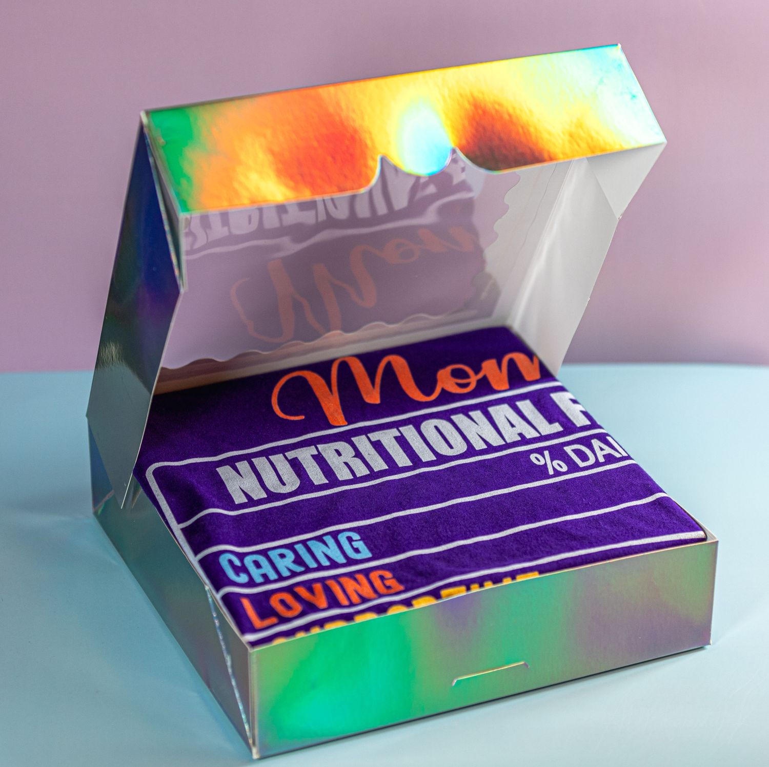 Mom Caring Nutritional Shirt (L) , Silver Box
