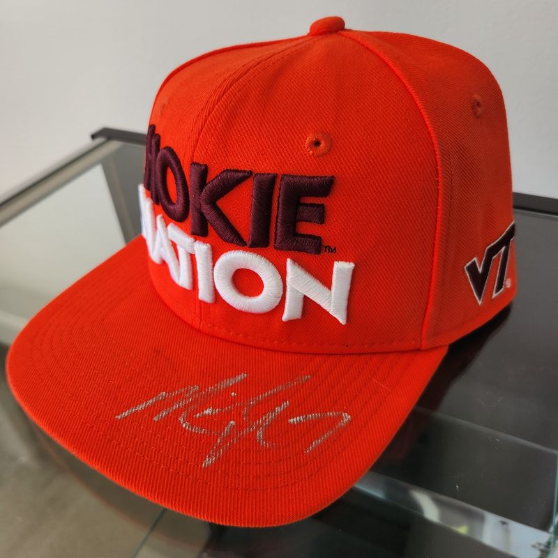 Michael Vick Virginia Tech Signed Nike Hat