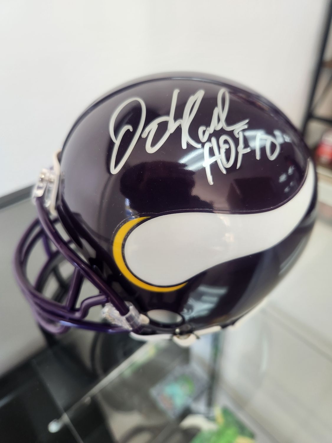 John Randle HOF Minnesota Vikings Autographed Mini Helmet
