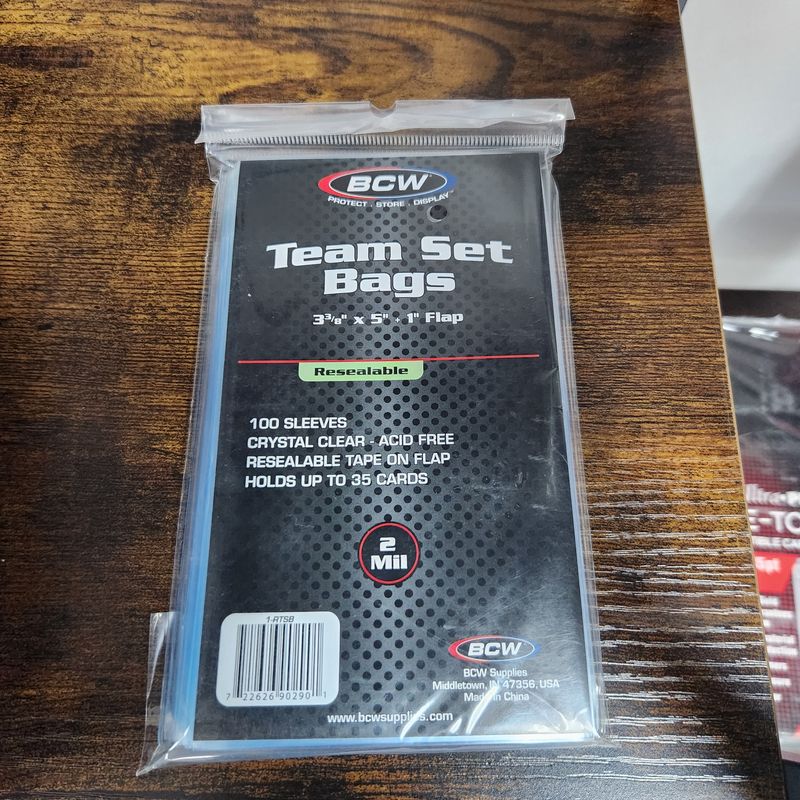 BCW Team Set Bags 100 sleeves